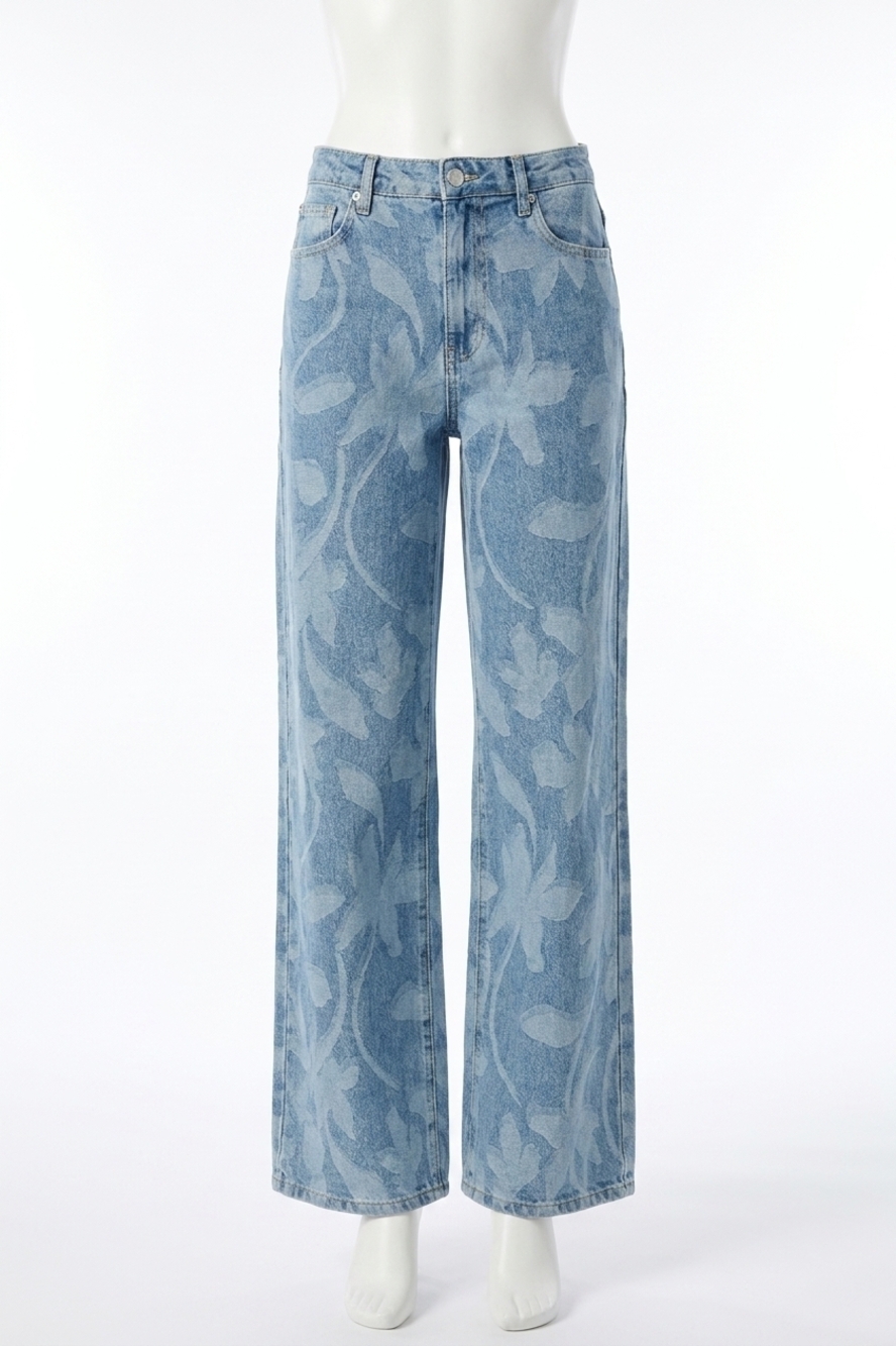 NEW RAILS getty cinched waist jean in laser floral